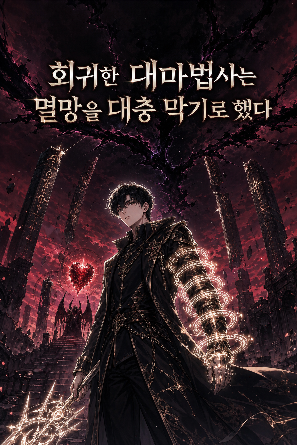 회귀한 대마법사는 멸망을 대충 막기로 했다 표지